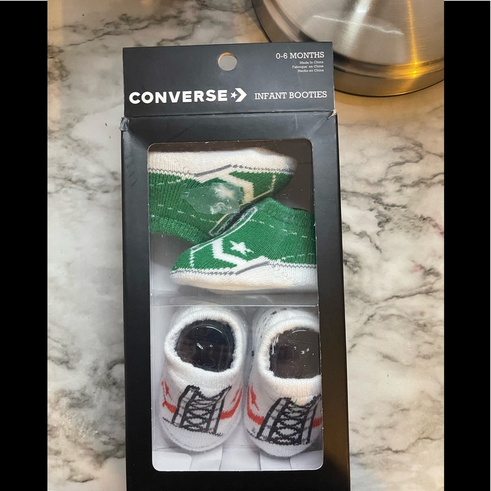 Converse infant booties